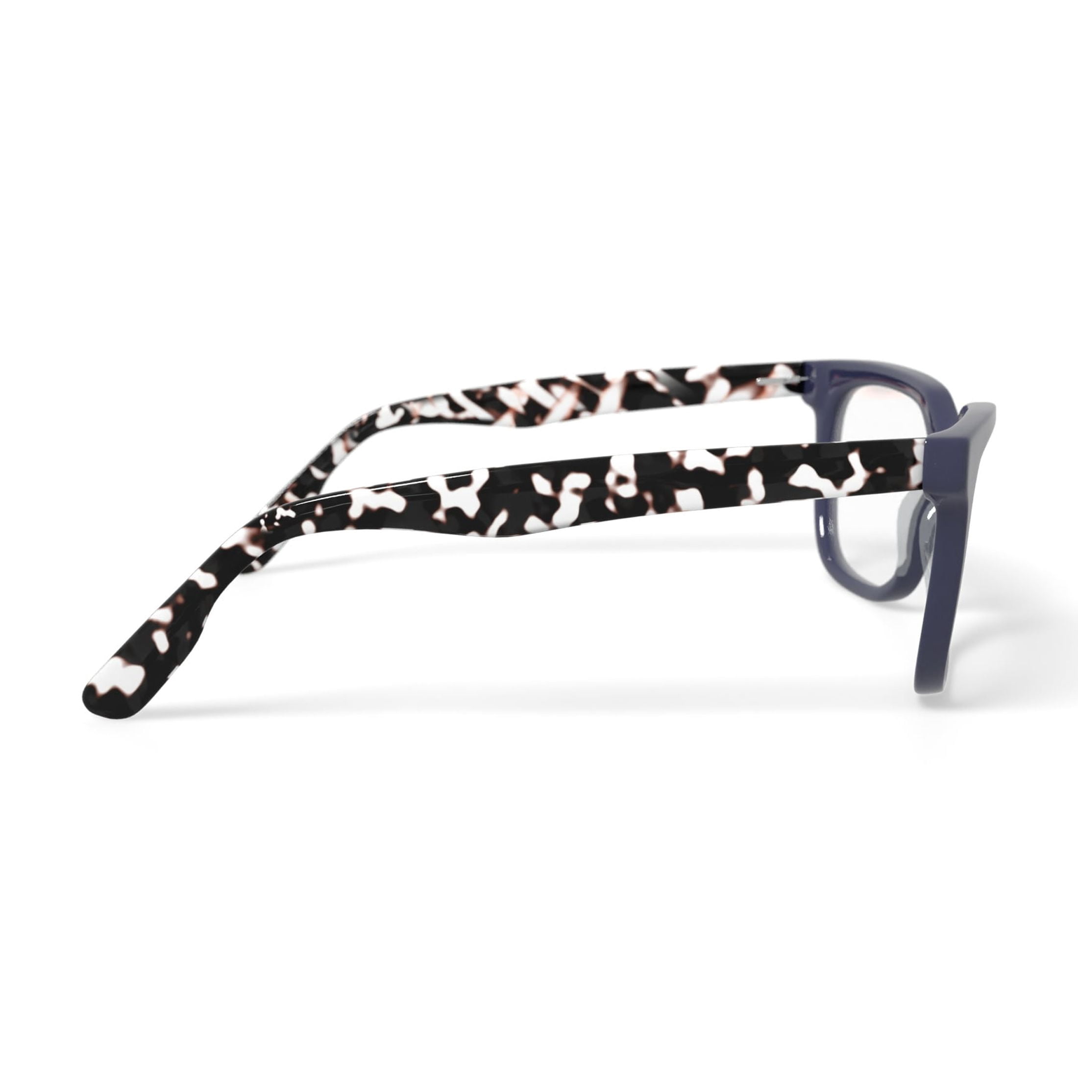 M America Women's Irving Square Prescription Eyeglasses with Case, Blue