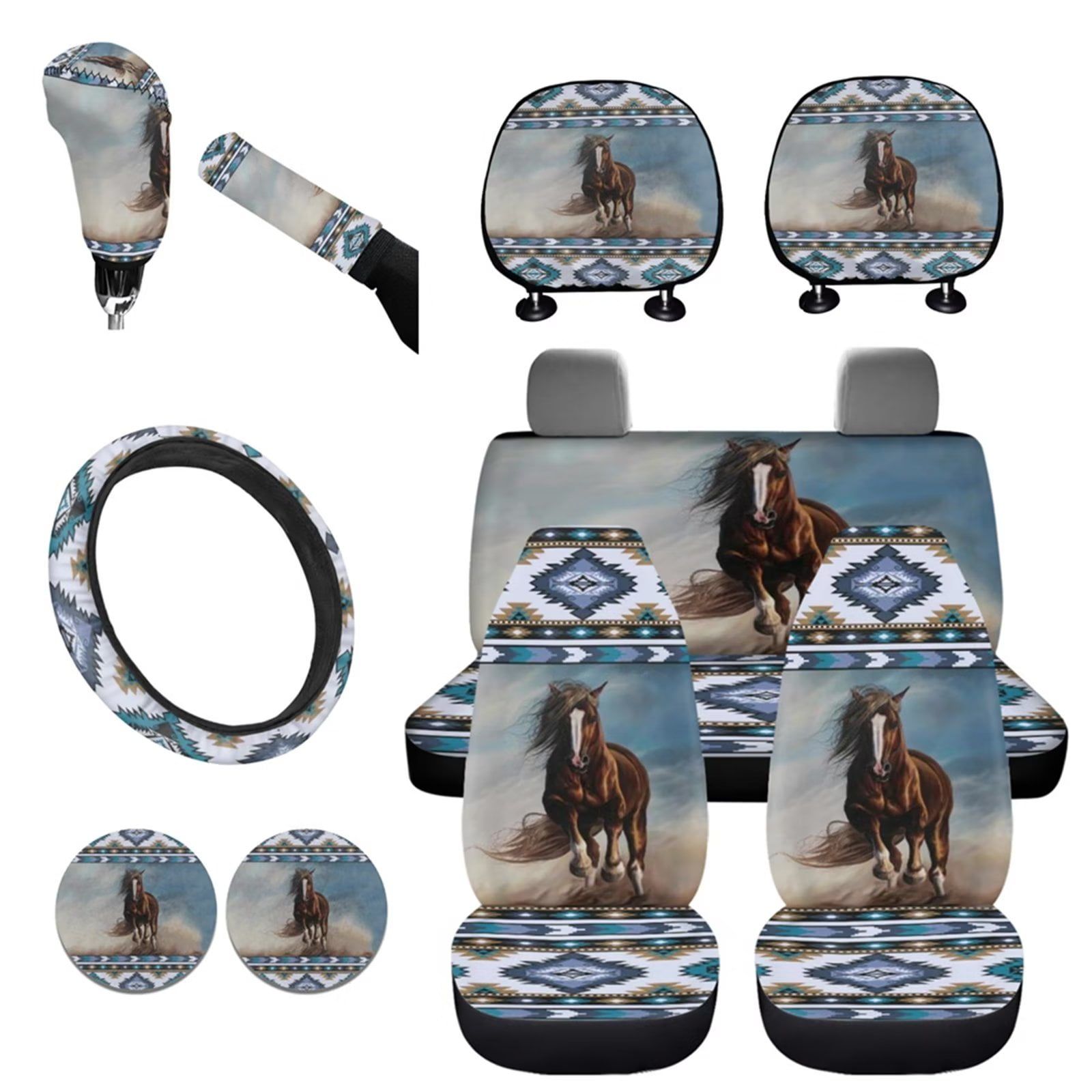 Horse Pattern Cup Coasters For Car Suv Truck Holder Coasters, Car