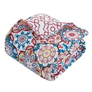 4 Piece Linden 100% Cotton 200 Thread Count Bohemian Inspired Printed REVERSIBLE Duvet Cover Set with Shams and