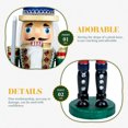 thumbnail image 2 of MasteelfCA Wooden Soldier Model Nutcracker Figurine Xmas Nutcracker Adorn Desktop Nutcracker Decor, 2 of 8