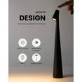 thumbnail image 3 of Fnyoxu Rechargeable Cordless Table Lamp - 3 Adjustable Brightness, Portable LED Night Light for Bedside, Office & Outdoor, Baby Nursery Safe, Gift Idea with USB Charging, 3 of 10
