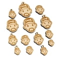 thumbnail image 1 of Occupation Mechanic Engineer Man Icon Wood Mini Charms Shapes DIY Craft Jewelry - No Hole - 14mm (26pcs), 1 of 7