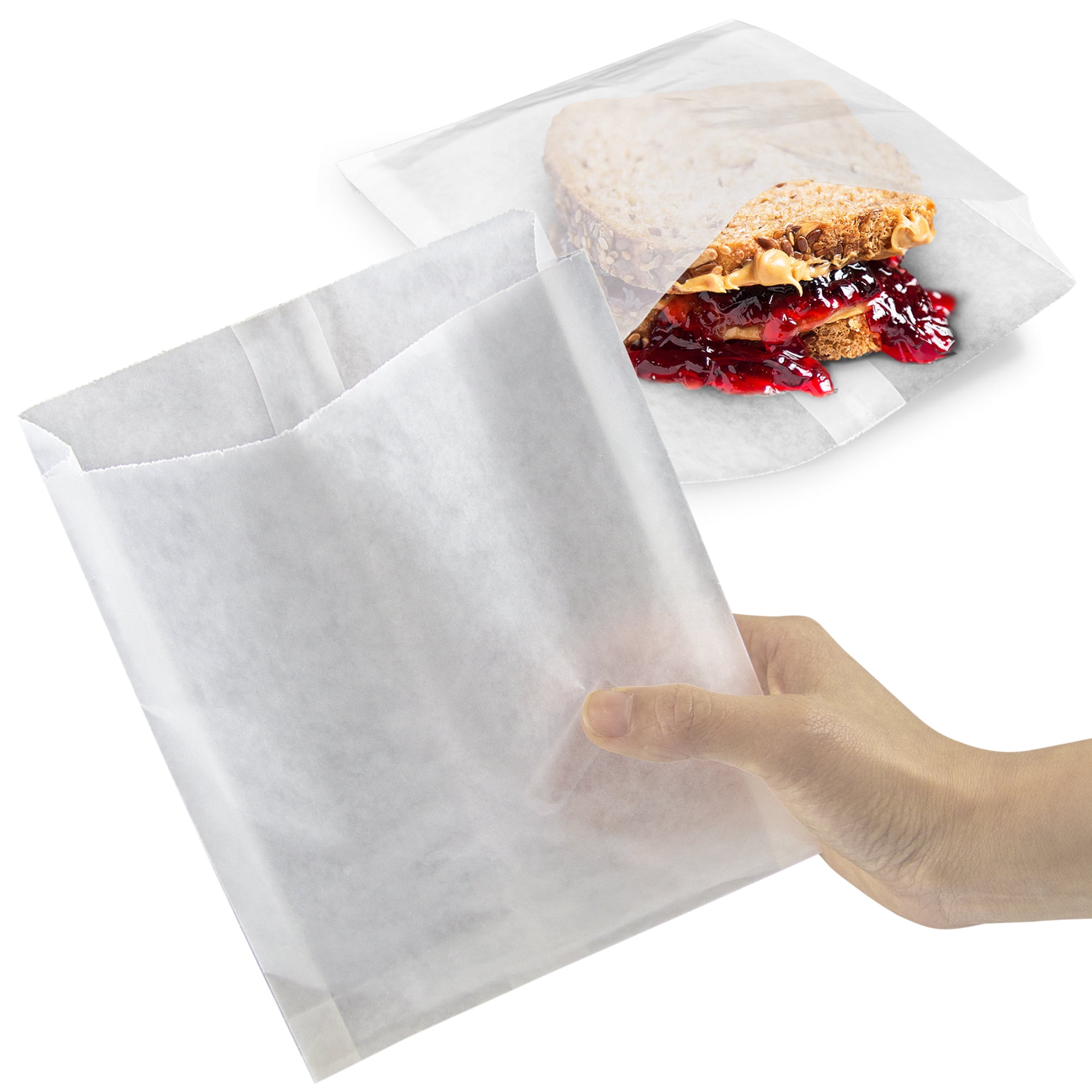 7" x 7" Grease Resistant Bags Pack of 1000 