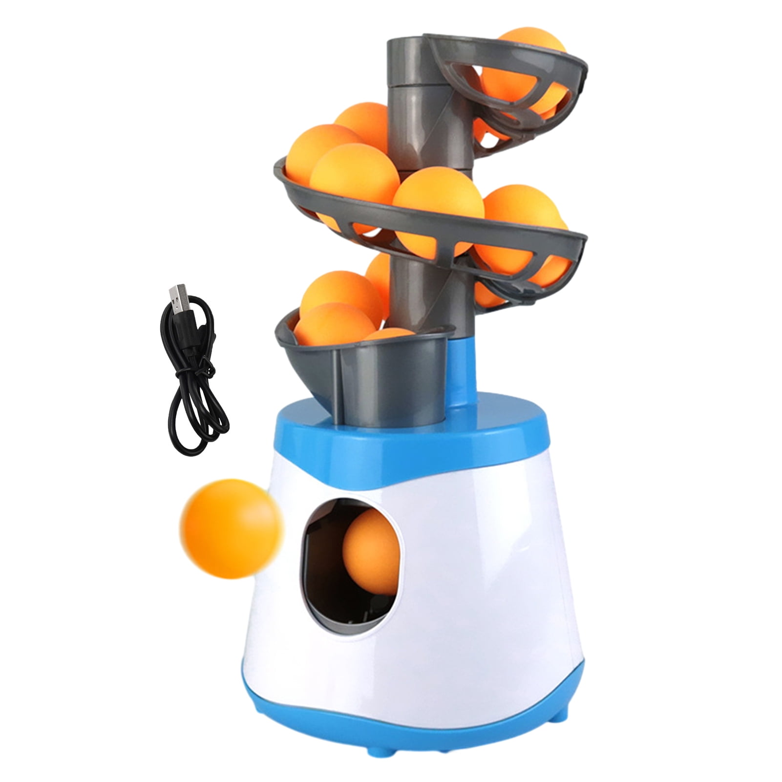 Pontos Pitching Machine Kids Table Tennis Training Device Safe Easy