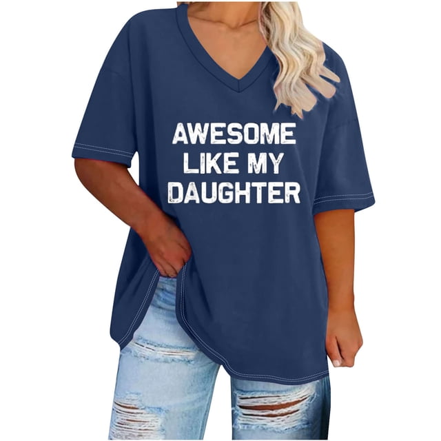 Camisetas de Verano de las Mujeres de Manga Corta con Cuello en V de Gran Tamaño Camiseta Deportiva Sólida, Base Cómoda Casual