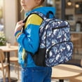 thumbnail image 2 of KUIFORTI Blue Shark Toddler Backpack Boys Kids School Bag with Multiple Organizer Pockets Adjustable Straps 13.5 Inch for Preschool Kindergarten Back to School Gifts, 2 of 7