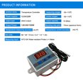 thumbnail image 4 of Labymos - -50~110℃ Digital Temperature Controller Intelligent Digital Display Temperature Control Switch Home Aquarium Incubator Temperature Controller with 1 Meter Waterproof Probe, 4 of 7