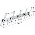 thumbnail image 2 of Modern Wall Coat Rack, Space-saving Design, Heavy Duty Hooks for Bathrooms Bedrooms Kitchens Hallways (15 Hooks), 2 of 5