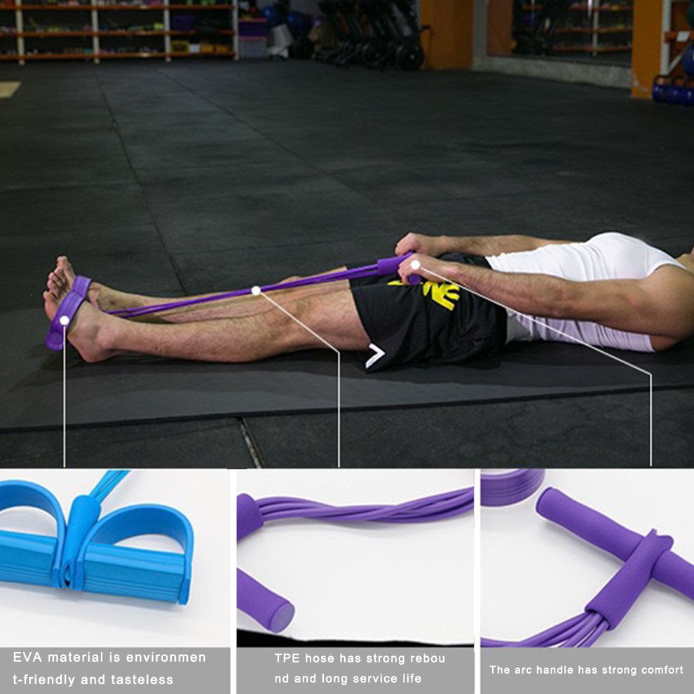 Details about   New Hot Fitness Elastic Sit Up Pull Rope Abdominal Exerciser Equipment Sport 1pc