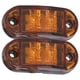 thumbnail image 4 of Luz de posición lateral de 2 LED, 10-30 V, luz de giro de alto brillo para automóviles, camiones, remolques y vehículos recreativos (amarilla), 4 of 14