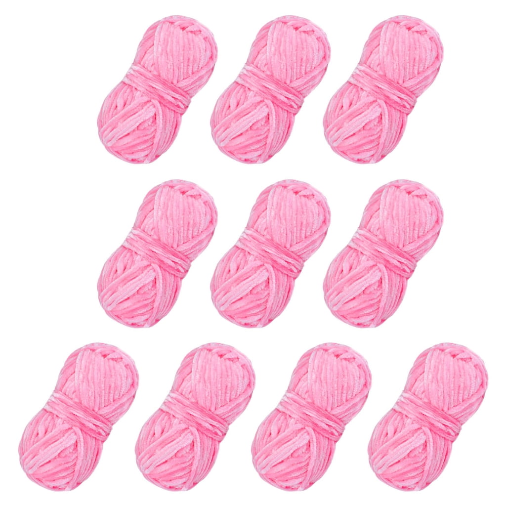 10 Rolls Knitting Yarn Chenilles Yarn Soft Baby Yarn Crochet Yarn Blanket Yarn for Yarn Project Sweater Hat Scarves