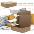 thumbnail image 5 of FRCOLOR 10Pcs Brown Kraft Corrugated Boxes for Packaging with Quick Assembly and Space Saving Design, 5 of 6