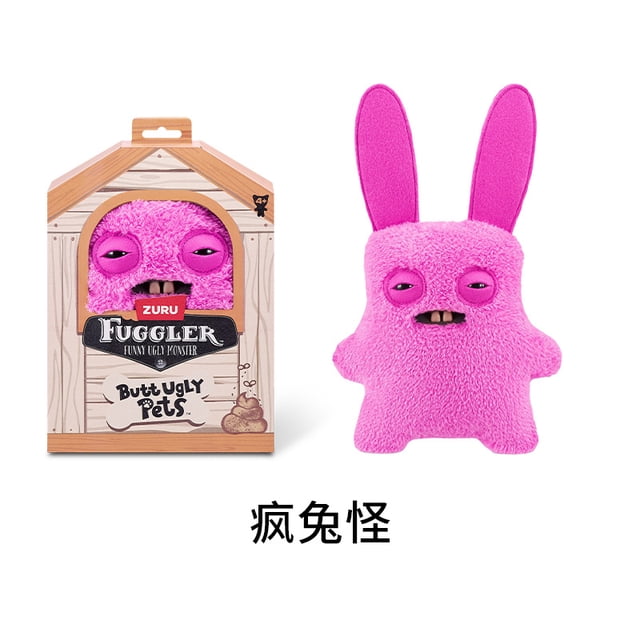 Fugg*ler Divertidos juguetes de peluche o llaveros de monstruos feos Kawaii Fuggler Conejos de peluche lindos...