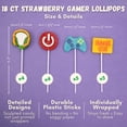 thumbnail image 5 of Gamer Lollipops, Video Game Party Favors, Birthday Candy, 18 Count, 7.62 Ounce Box, 5 of 6