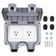 thumbnail image 1 of Toma de corriente impermeable para exteriores, toma de corriente eléctrica IP66, caja resistente a la intemperie, 2 entradas, estilo estadounidense, 250V, 15A, 1 of 8