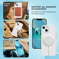 thumbnail image 3 of BENTOBEN Case for Iphone 13/14 6.1" Slim Translucent Matte Magnetic Shockproof Anti Slip Case White, 3 of 9