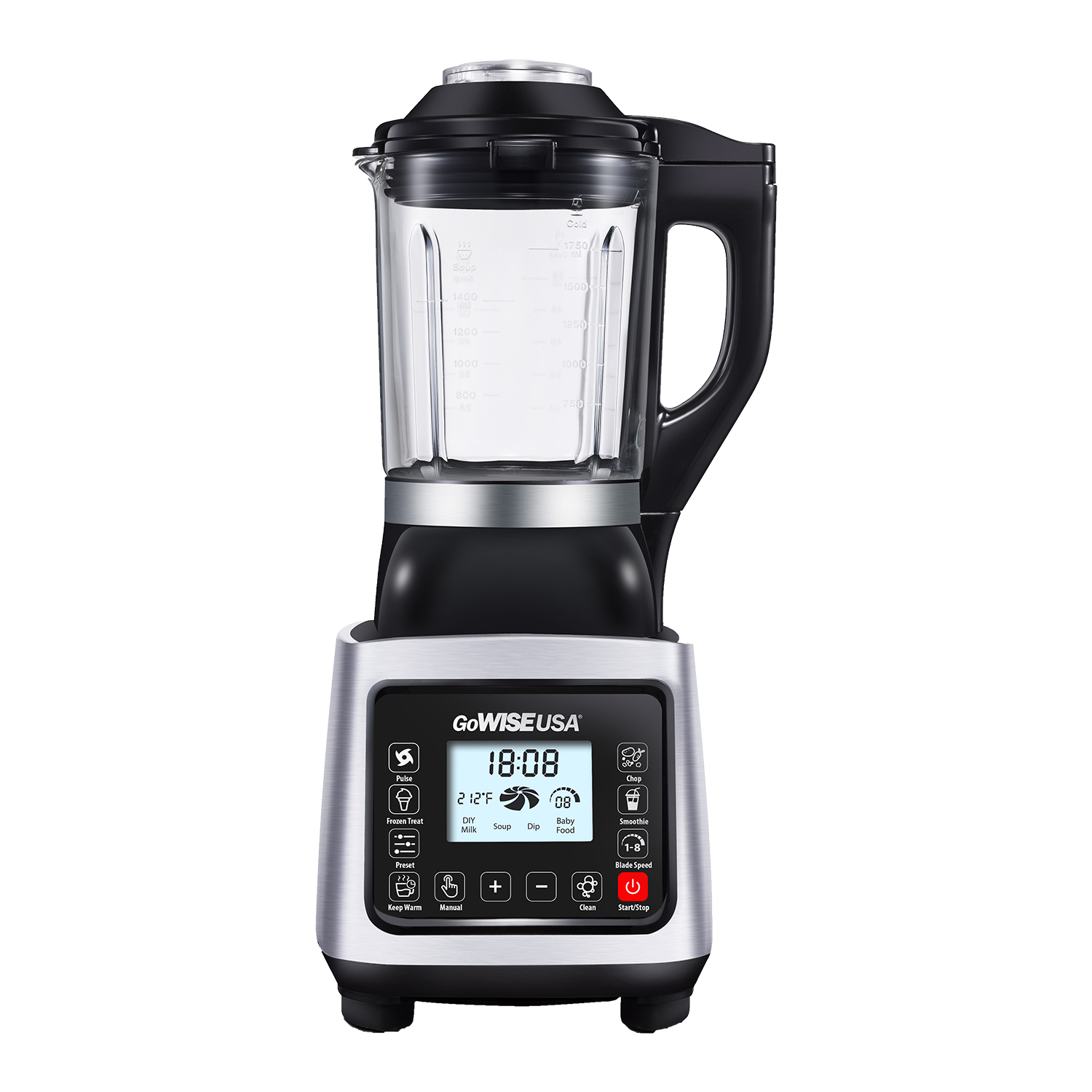 GoWISE USA GW22501 Premier High Performance Heating Blender - image 2 of 8