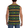 thumbnail image 4 of Goofa Carnival Mardi Gras Printed Men's Sleeveless T-Shirt - Athletic Gym Workout Tank Top for Men - Moisture-Wicking, UPF 30+ Quick-Dry Muscle Tee-3X-Large, 4 of 8