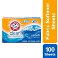 thumbnail image 2 of 2X - Arm & Hammer Clean Scentsations Fabric Softener Dryer Sheets - Purifying Waters 100 ct, 2 of 5