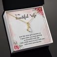 thumbnail image 3 of To My Wife Wine Gets Sweeter Alluring Ribbon Necklace Message Card, 3 of 20