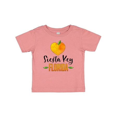 

Inktastic Siesta Key Florida Orange in Heart Gift Baby Boy or Baby Girl T-Shirt