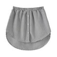 thumbnail image 1 of CAROOTU Shirt Extenders Adjustable Layering Fake Tops Lower Sweep Hem with Elastic Waist Band Mini Skirt, 1 of 7