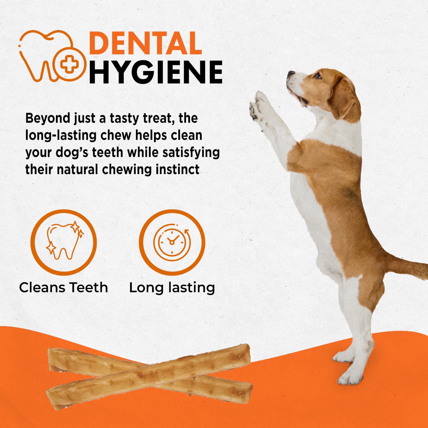 Canine Natural Hide Free 5" Beef Stick 40Pk