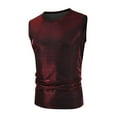 thumbnail image 2 of Mens Trendy Performance Costume Sequin Tank Top Fashionable Shiny Pullover Round Neck Tank Top, 2 of 8