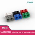 thumbnail image 2 of 80pcs 32000 Brick 1x2 with Holes Building Block MOC Parts Creative Toys Compatible All Brand Technology Brick 80pcs light grey, 2 of 6