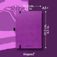thumbnail image 5 of Wildlife Dingbats* Wildlife A5 Purple Hippo Notebook - Dotted, (Hardcover), 5 of 7