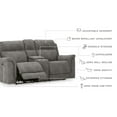 thumbnail image 5 of Ashley Furniture Next-Gen DuraPella Faux Leather Reclining Loveseat in Gray, 5 of 14