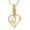 Gold-White, variant on Crystal Urn Necklace for Human Ashes Heart With Birthstone Memorial Urn Cremation Jewelry Ash Necklace for Women