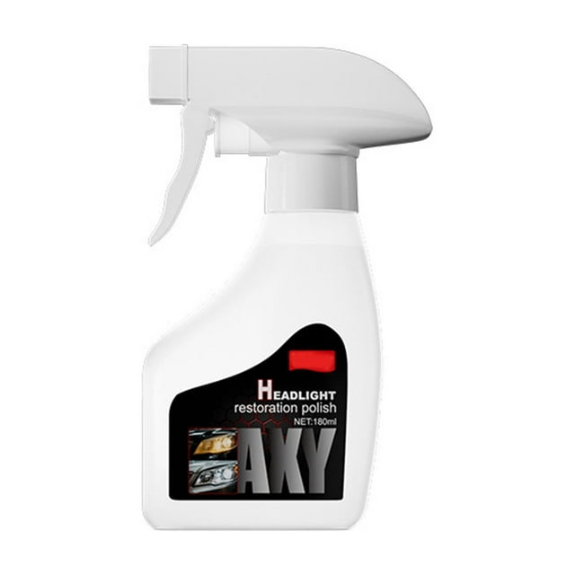 Automotive Headlight Restoration Liquid, Revitalizing Solution for Clear and Bright Headlights, Easy-to-Use Repair Fluid for Plastic Lenses on Cars and SUVs, 180ml