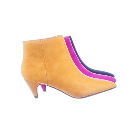 - Leah by Delicious, Retro Women's Kitten heel Pointed Toe Ankle Dress Bootie