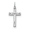 Sterling Silver Laser Cut Latin Designed Cross Pendant