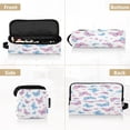 thumbnail image 5 of Hair Tool Organizer Bag with Heat Resistant Mat Removable Travel Storage Case for Hot Air Brushes Curling Irons Pink and Blue Butterflies, 5 of 8