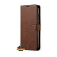 thumbnail image 4 of For Samsung Galaxy S22 Plus Luxury Leather Wallet Case with Credit Card Holder Storage Lanyard Kickstand Magnetic Flip Phone Case Cover by Xpression [Brown], 4 of 9