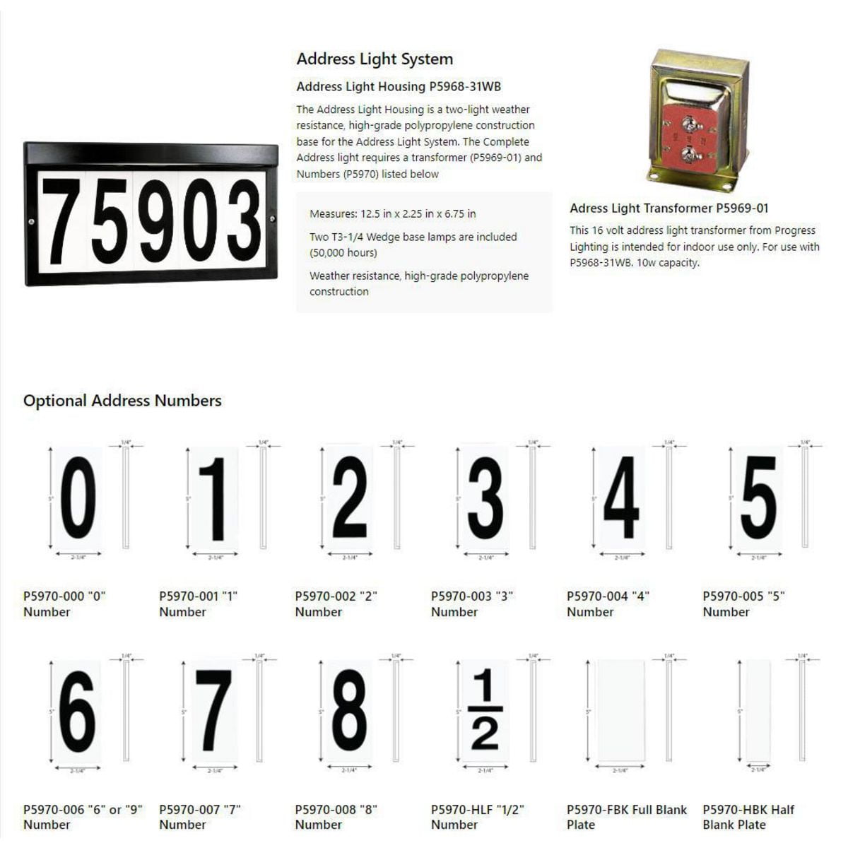 Address Numbers
