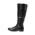 thumbnail image 7 of DREAM PAIRS Women's Platform Knee High Boots Fashion Flat Pull On Fall Weather Slouchy Wild Knee High Boots BLACK-PU US SIZE 8, 7 of 7