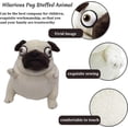 thumbnail image 2 of Hilarious Pug Stuffed Animal - 6" Funny Ugly Cute Pug Dog Plush Toy, Weirdo Stuffed Animal Pug Plushies for Kids Boys Adults Valentines Birthdays Gift…, 2 of 5