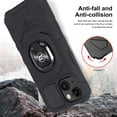 thumbnail image 4 of Wireless PROTECH Case Compatible with Apple iPhone 15 Phone (Screen Size 6.1 ) Ring Kickstand Magnetic Car Mount, PC and TPU Impact-Resistant Protective Case (Black), 4 of 6