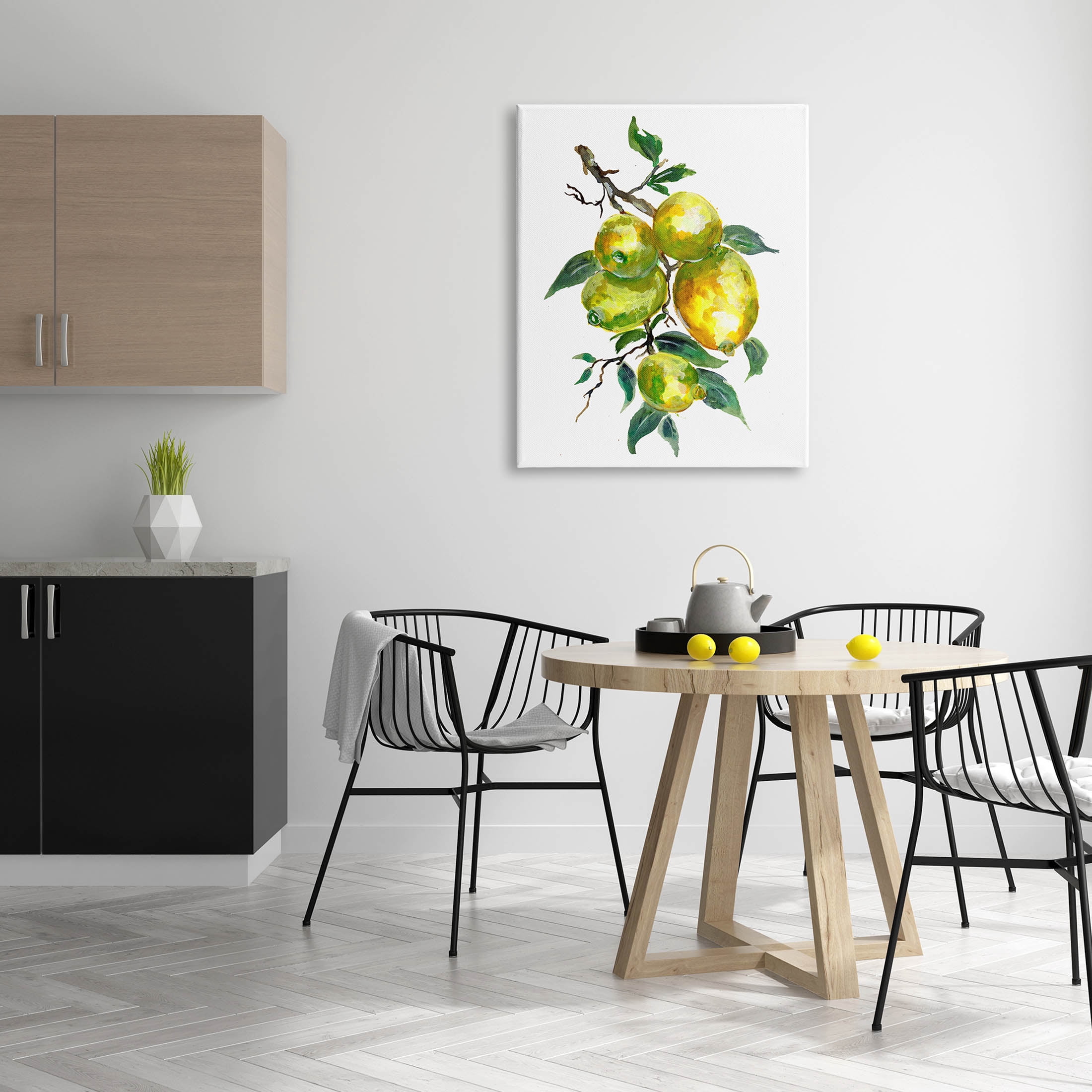 Lemon Citrus Fruit Tree Food & Beverage Graphic Art Gallery Wrapped Canvas Print Wall Art