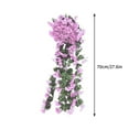 Up to 60 Off Hanging Flowers Artificial Violet Flower Wall Wisteria