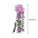 thumbnail image 2 of Jardín colgante flores artificiales violeta enredadera cesta decoración pared flor garland sin seda, maceta artificial orquídea, estilo moderno, resistente, para dormitorio, alta calidad,, 2 of 7