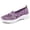 Purple, variant on ibiyuan Orthopedic Dress Sneakers Women Arch Support Women's Walking Shoes Knit Upper Embroidery Non- Sole Women's Fashion Sneakers Soft Hands-Free Mary Jane Shoes Women Soft Shoes