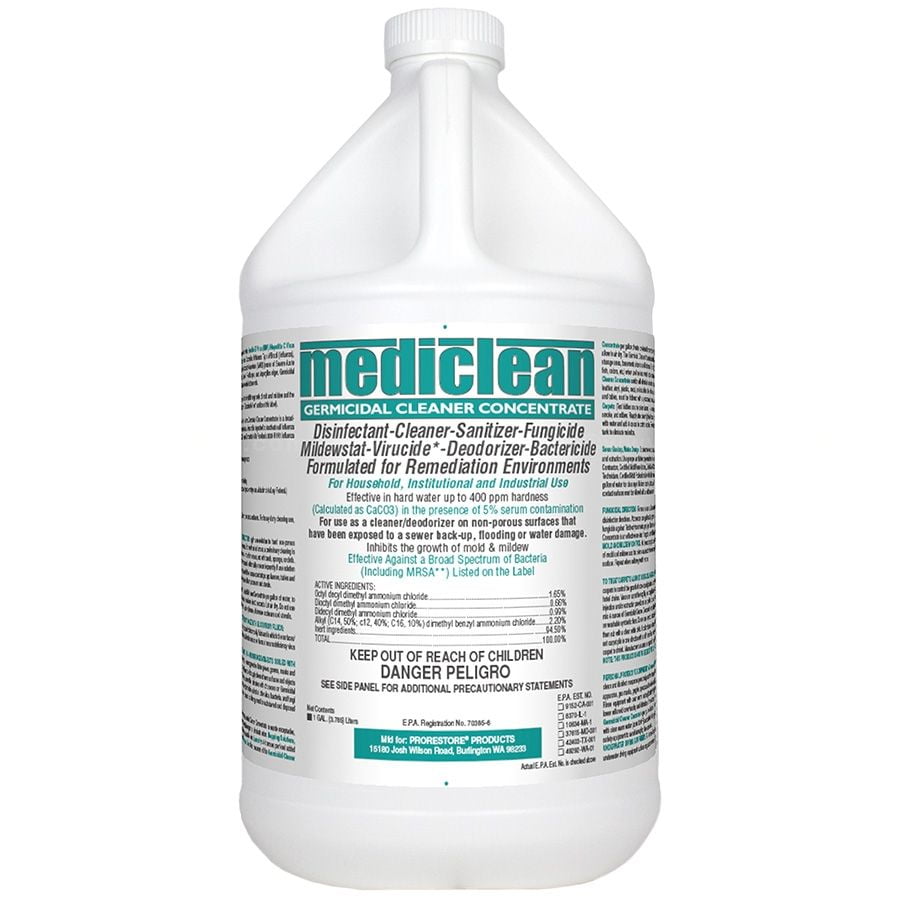 1Pc MediClean Germicidal Cleaner Concentrate, Mint (1 GL)