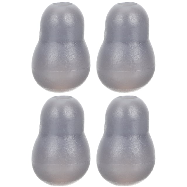 4Pack Grey PVC Stethoscope Ear Tips for Vibration Reduction and Noise Isolation in Medical Environments