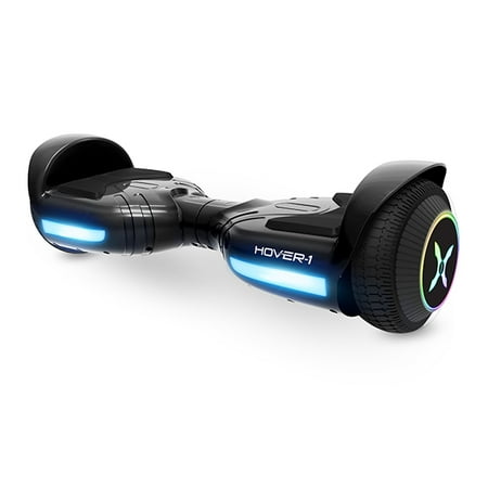 Hover-1 Rocket Hoverboard with LED Headlights  7 MPH Max Speed  Black