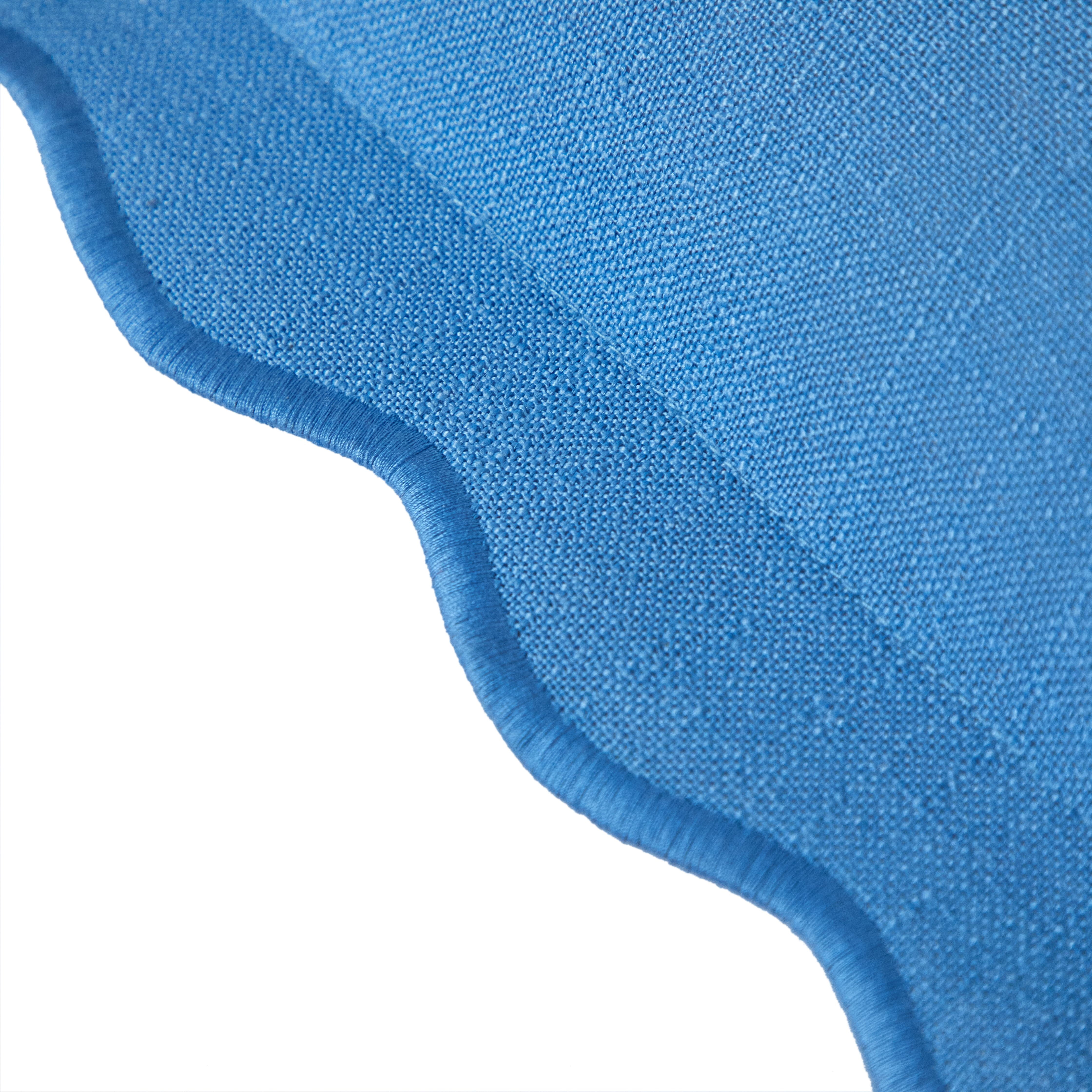 Mainstays by Becky G. & Alejandra Scallop Decorative Pillow, Blue Eyes, 18 in x 18 in