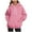 Pink, variant on Plain Hoodies for Women Solid Color Fashion Hooded Sweatshirt with Pockets Hoody Top